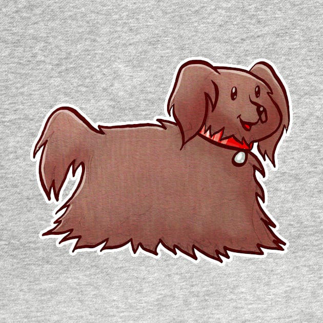 Fluffy Brown Puppy Dog by saradaboru